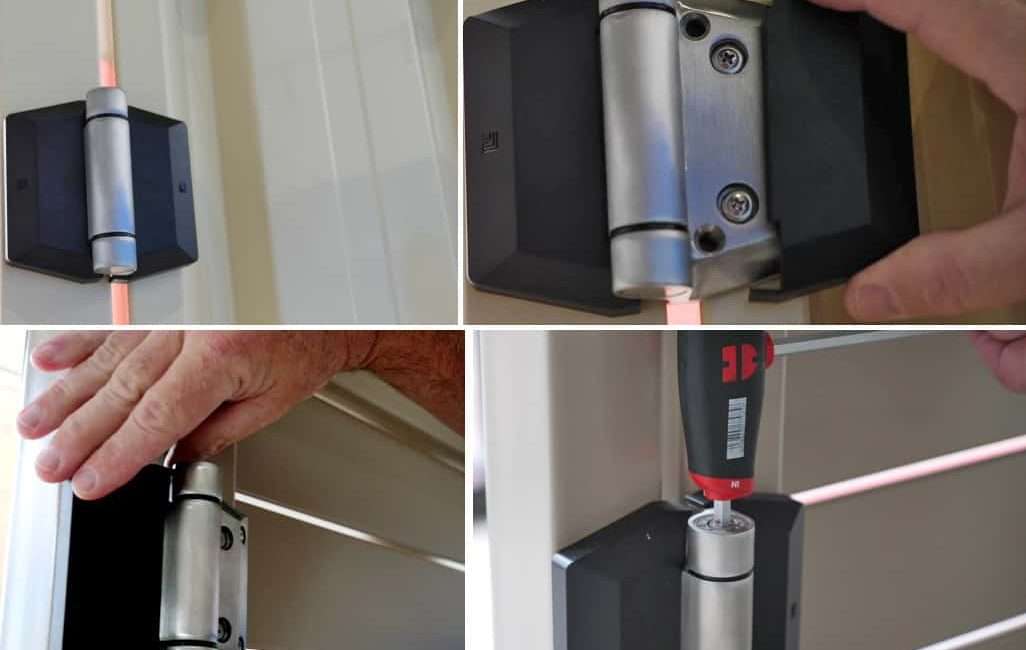 Polaris 156 Utility Face Fit Hinge on Metal Gates